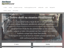 Tablet Screenshot of firstfitness.hr
